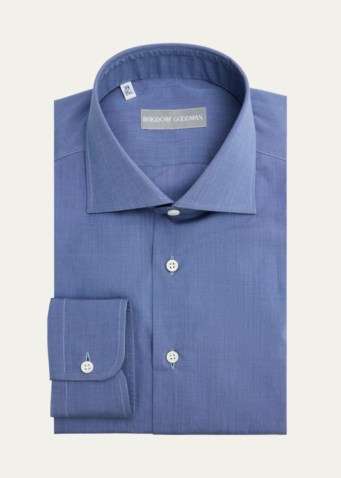 Bergdorf GoodmanMen's Cotton Spread Collar Dress Shirt