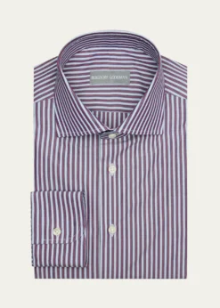 Bergdorf GoodmanMen's Cotton Pinstripe Spread-Collar Dress Shirt