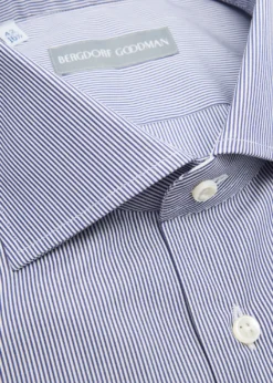 Bergdorf GoodmanMen's Cotton Petite Bengal Stripe Dress Shirt