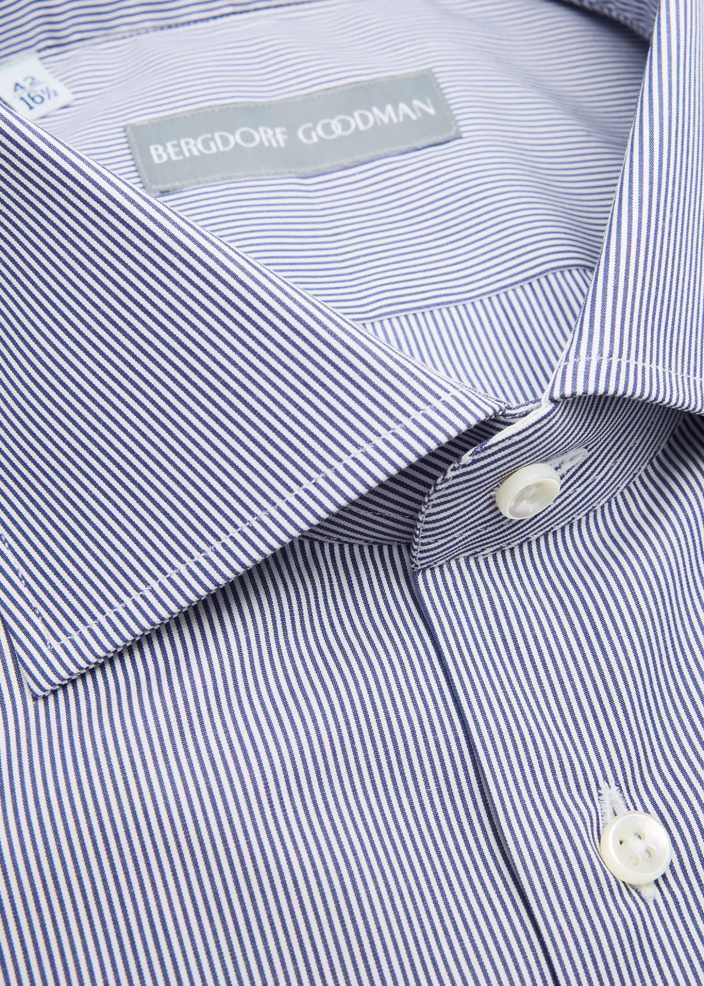 Bergdorf GoodmanMen's Cotton Petite Bengal Stripe Dress Shirt