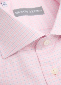 Bergdorf GoodmanMen's Mini Check Button-Front Dress Shirt