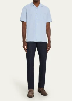 Bergdorf GoodmanMen's Suede Moc-Toe Penny Loafers
