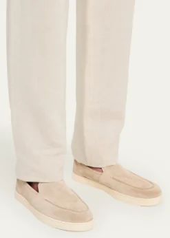 Bergdorf GoodmanMen's Suede Hybrid Sneaker Loafers