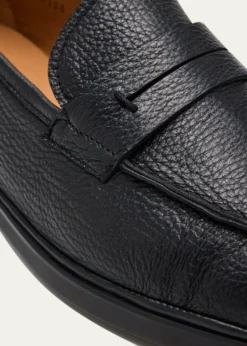 Bergdorf GoodmanMen's Deerskin Flex-Sole Penny Loafers