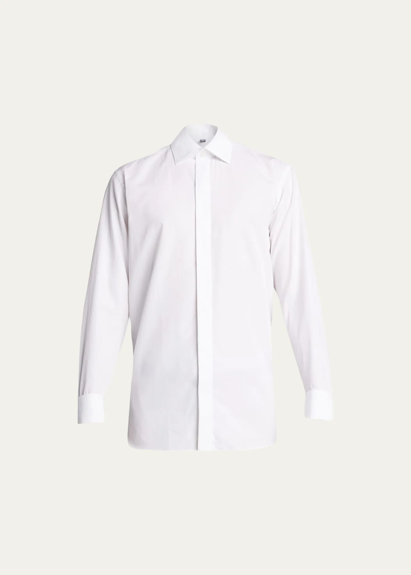 Bergdorf GoodmanMen's Formal Twill Fly-Front Dress Shirt