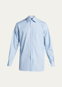 Bergdorf GoodmanMen's Poplin French-Cuff Dress Shirt