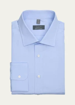 Bergdorf GoodmanMen's Solid Poplin Dress Shirt