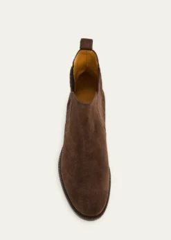 Bergdorf GoodmanMen's Suede Paneled-Gore Chelsea Boots