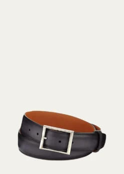 BerlutiClassic Calf Leather Belt