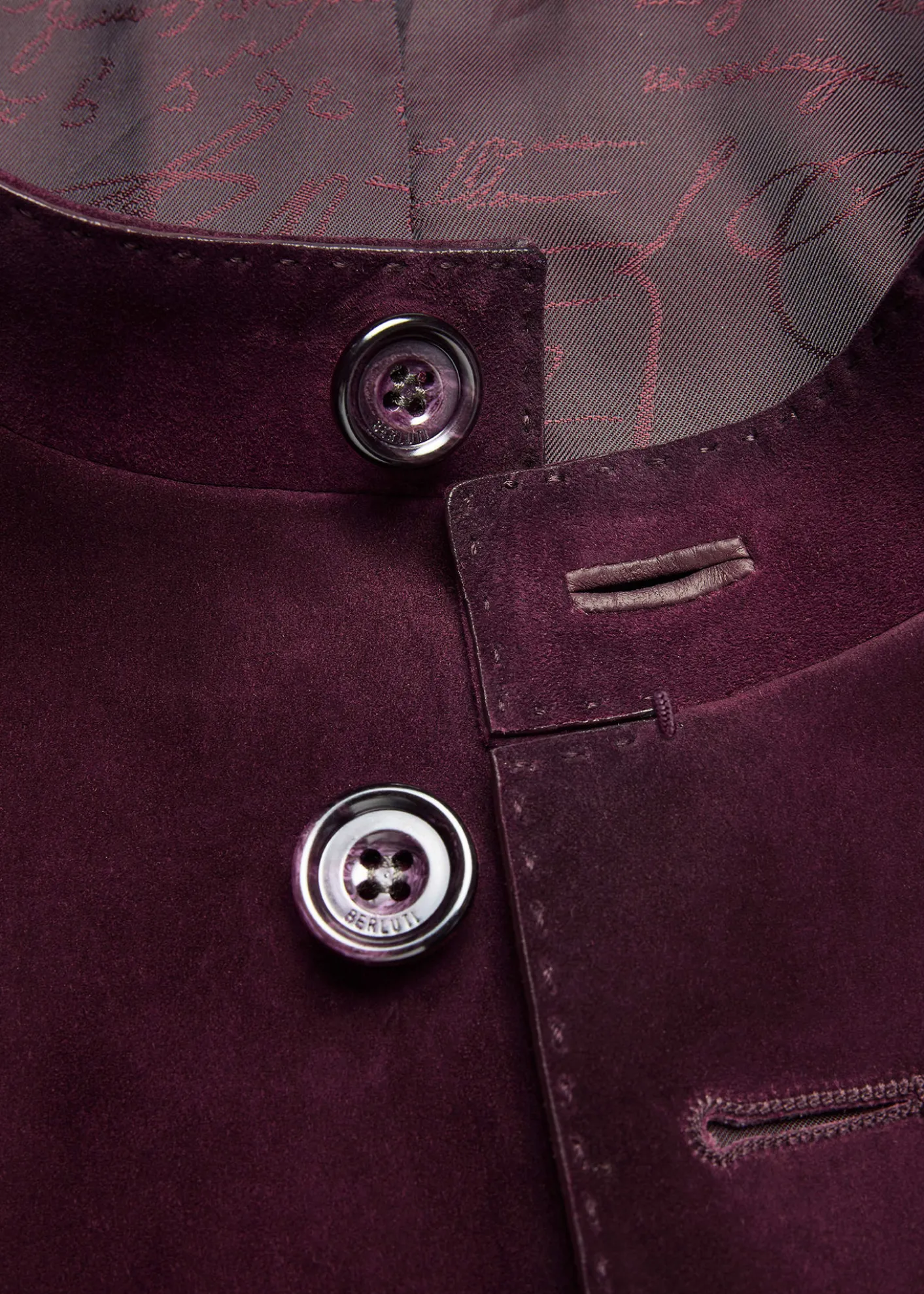 BerlutiMen's Suede Patina Chore Jacket