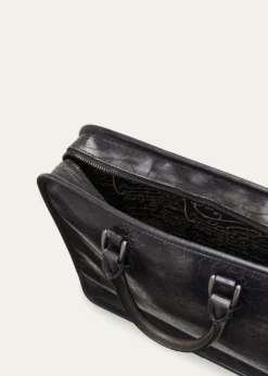 BerlutiMen's Un Jour Venezia Scritto Leather Briefcase