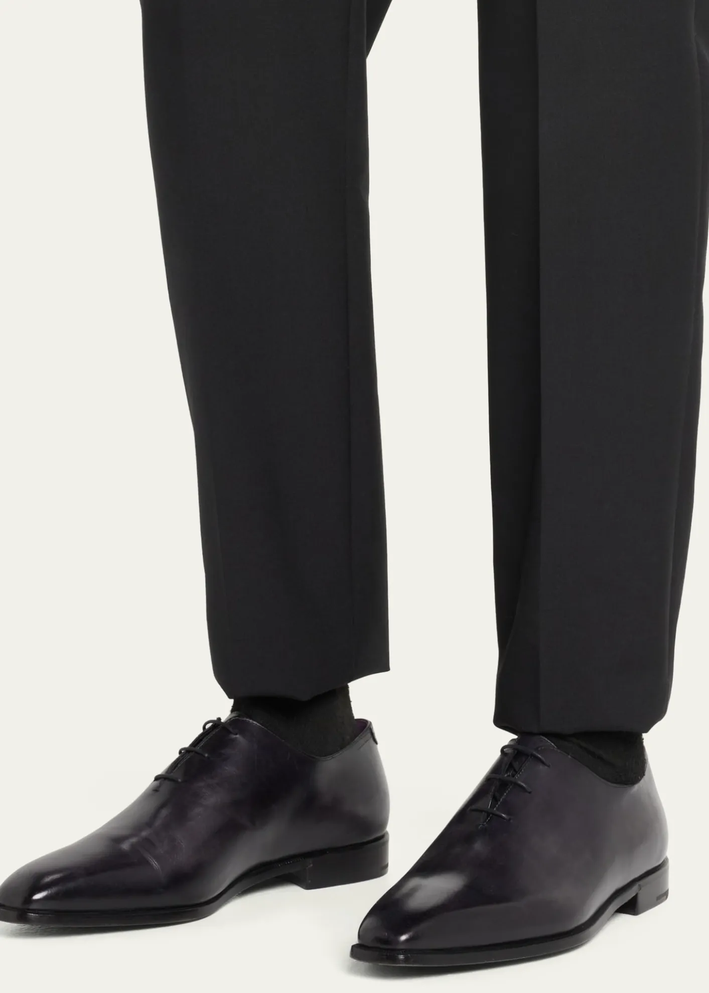 BerlutiMen's Alessandro Demesure Leather Oxfords