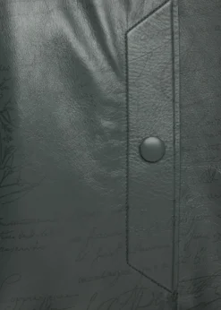 BerlutiMen's B-Way Scritto Leather Hooded Jacket