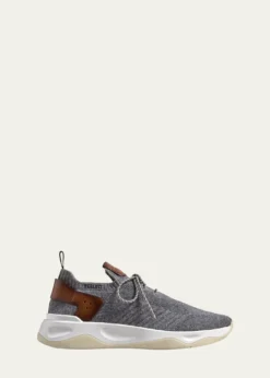 BerlutiMen's Cashmere-Knit Runner Sneakers
