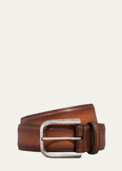 BerlutiMen's C0085 Curve Leather Belt