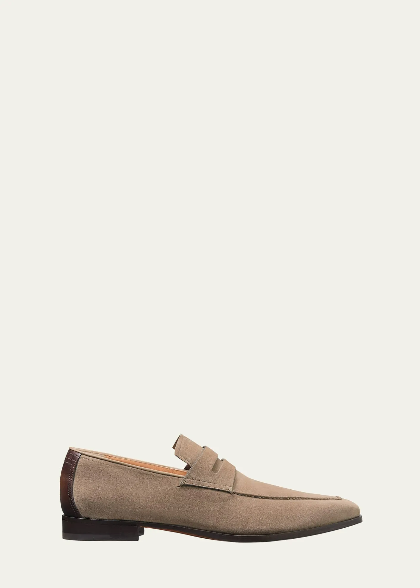 BerlutiMen's Demesure Flex Suede Penny Loafers