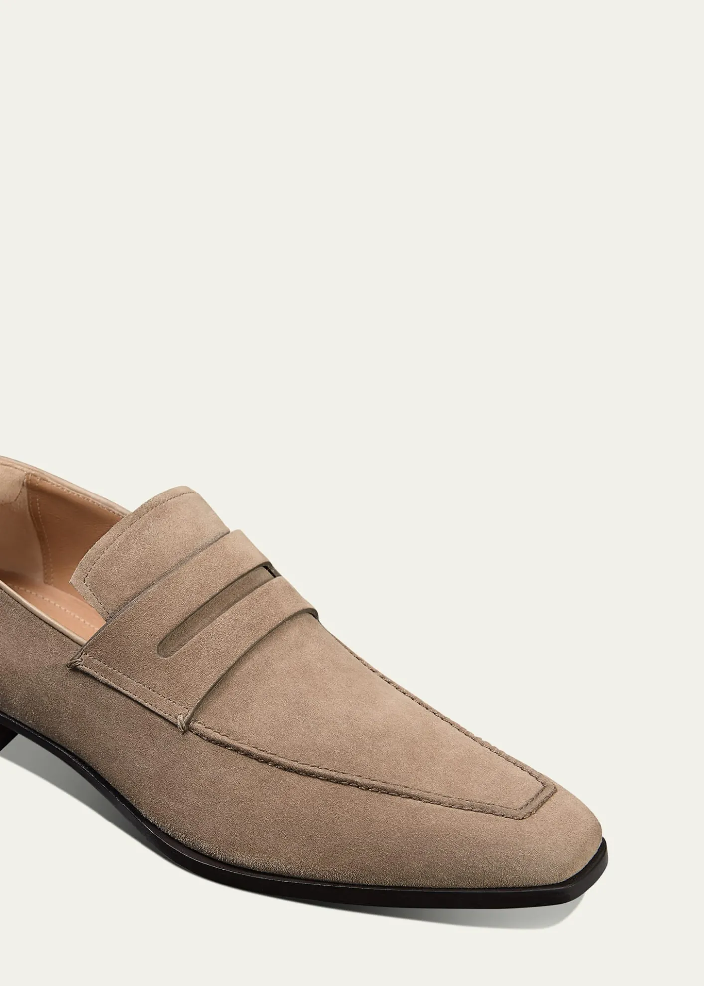 BerlutiMen's Demesure Flex Suede Penny Loafers