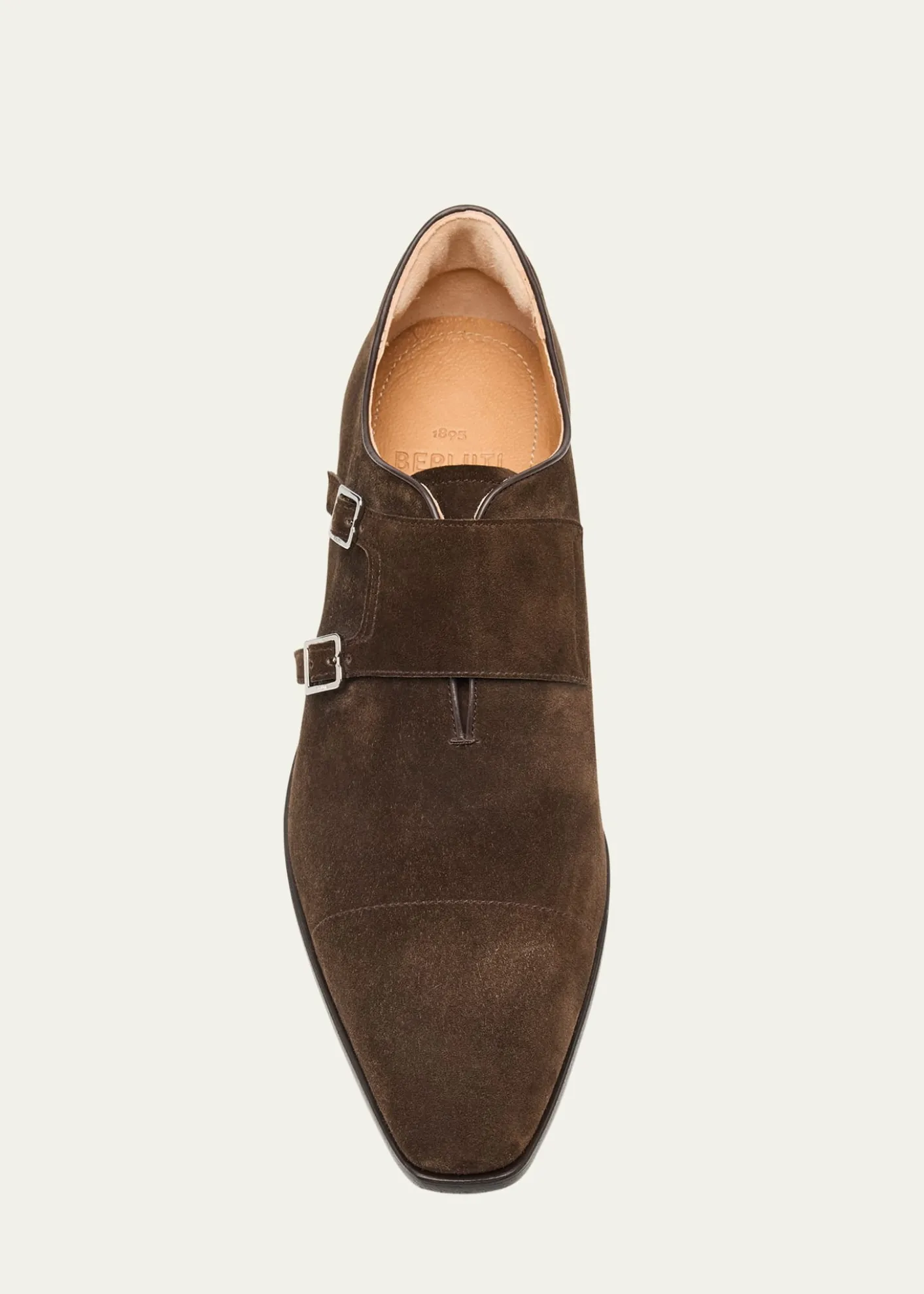 BerlutiMen's Demsure Flex Suede Double-Monk Strap Loafers