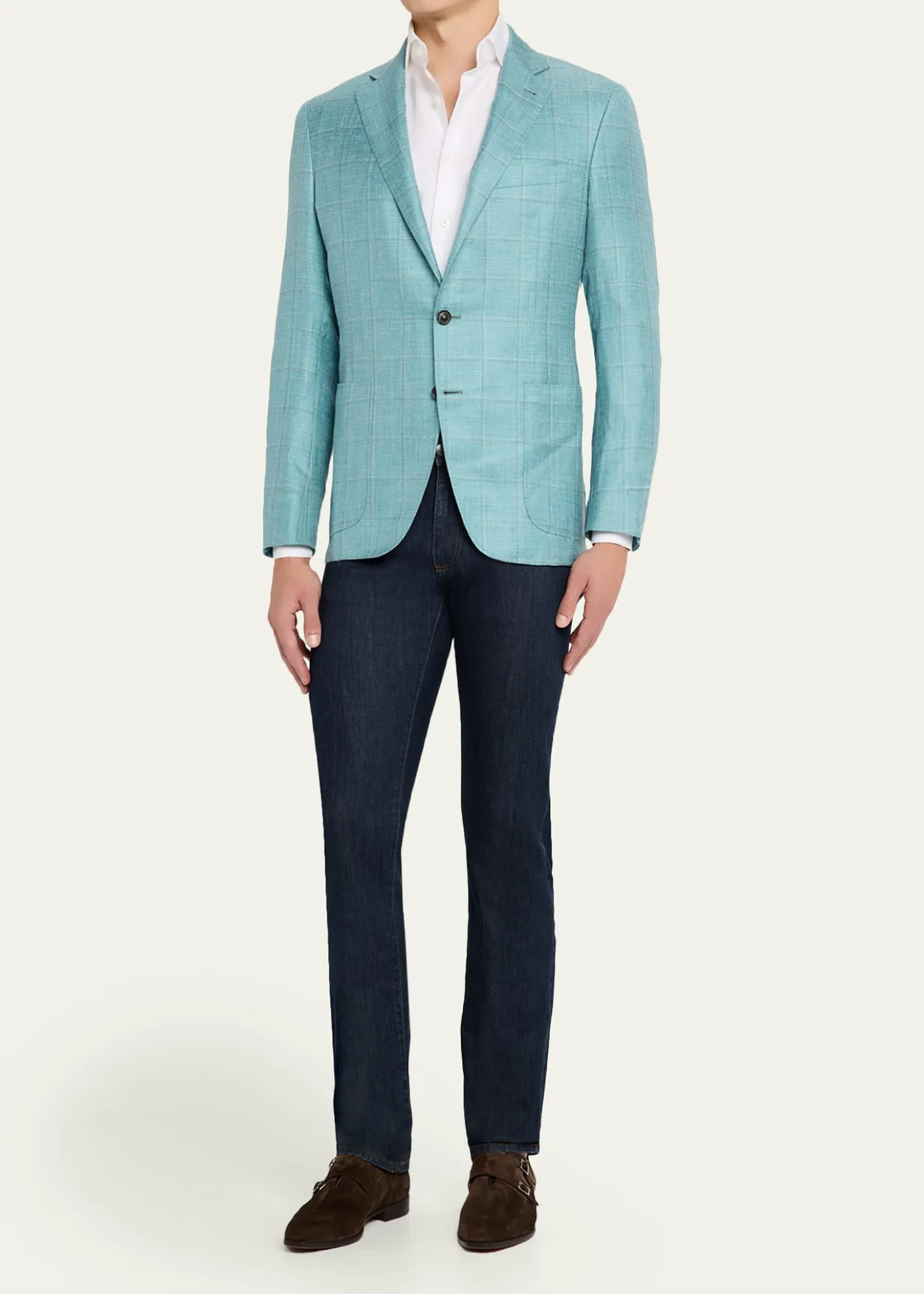 BerlutiMen's Demsure Flex Suede Double-Monk Strap Loafers