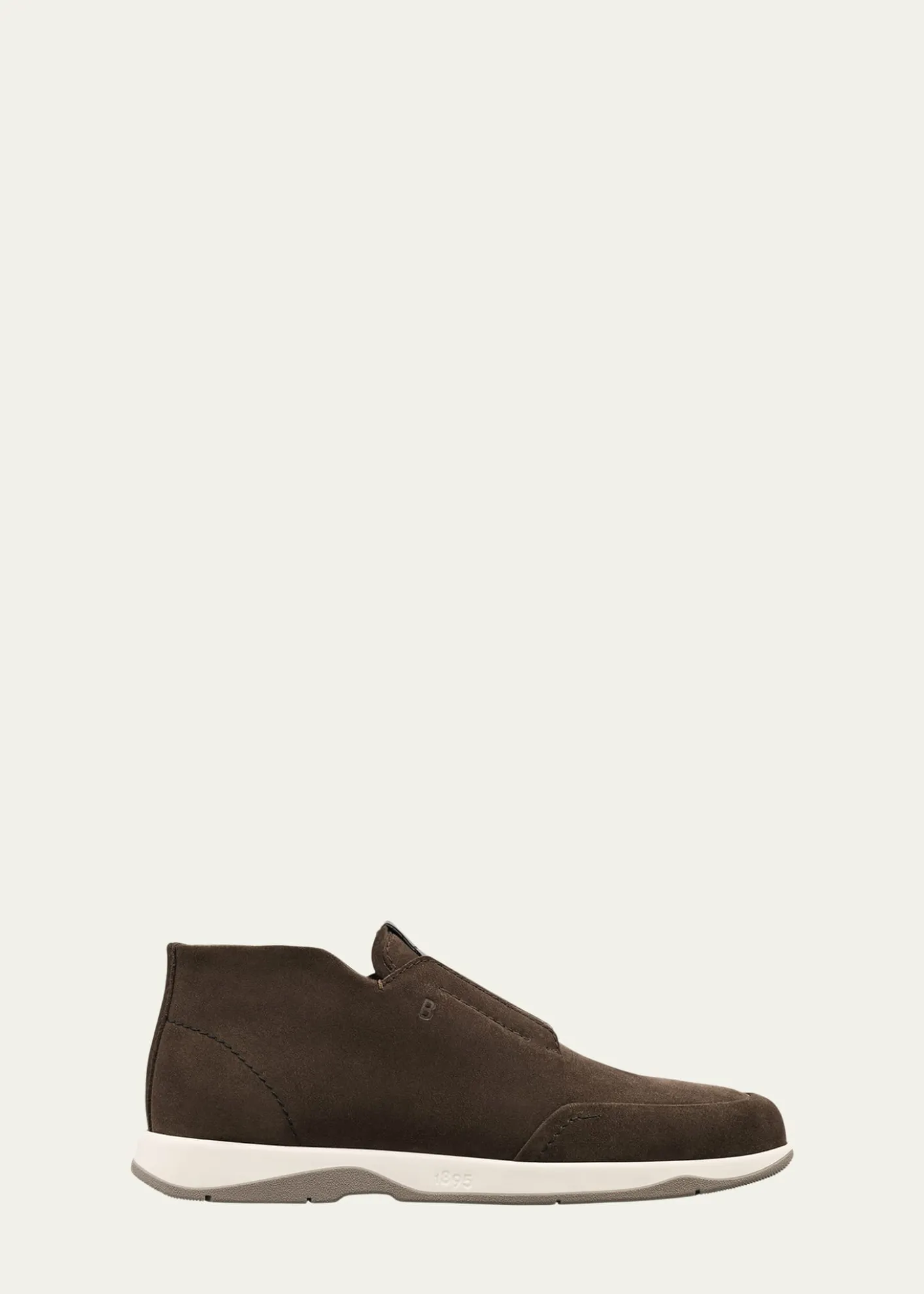 BerlutiMen's Echappee Suede Slip-On Boots