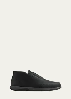 BerlutiMen's Echappée Suede Calf Slip On Boots