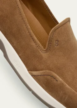BerlutiMen's Echappe Suede Slip-On Loafers