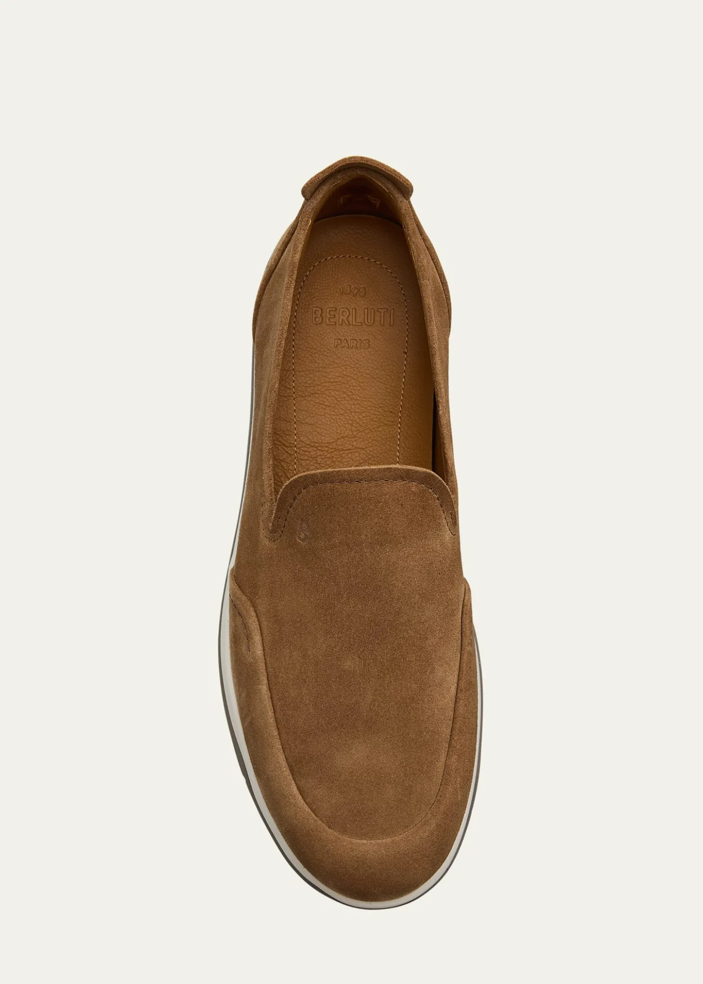 BerlutiMen's Echappe Suede Slip-On Loafers