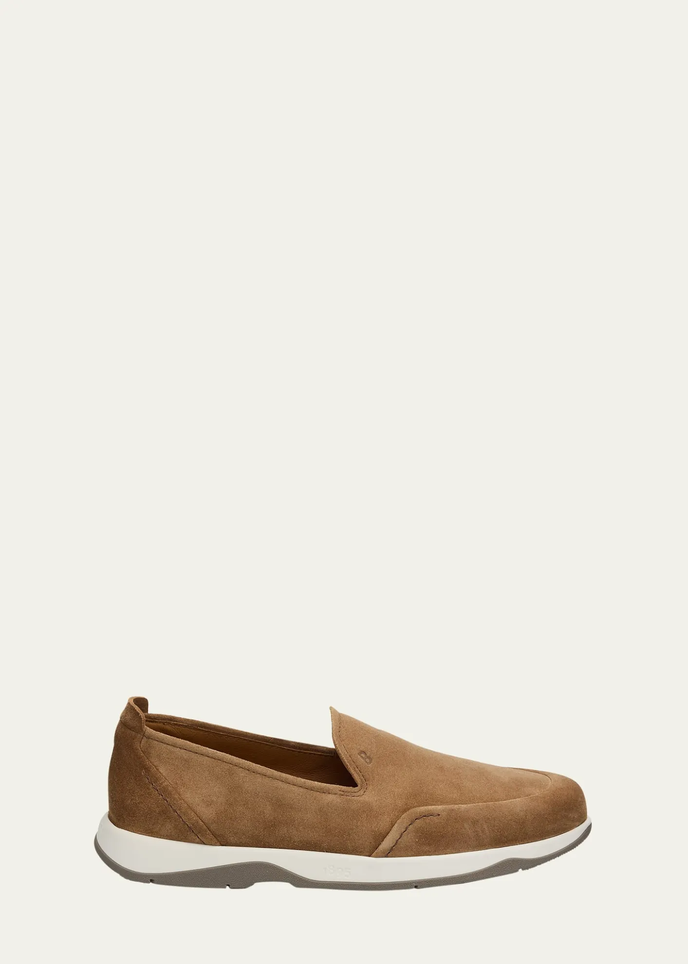 BerlutiMen's Echappe Suede Slip-On Loafers