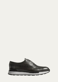 BerlutiMen's Fast Track Brogue Leather Sneakers