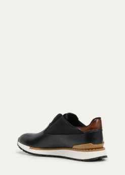 BerlutiMen's Fast Track Leather Low-Top Sneakers