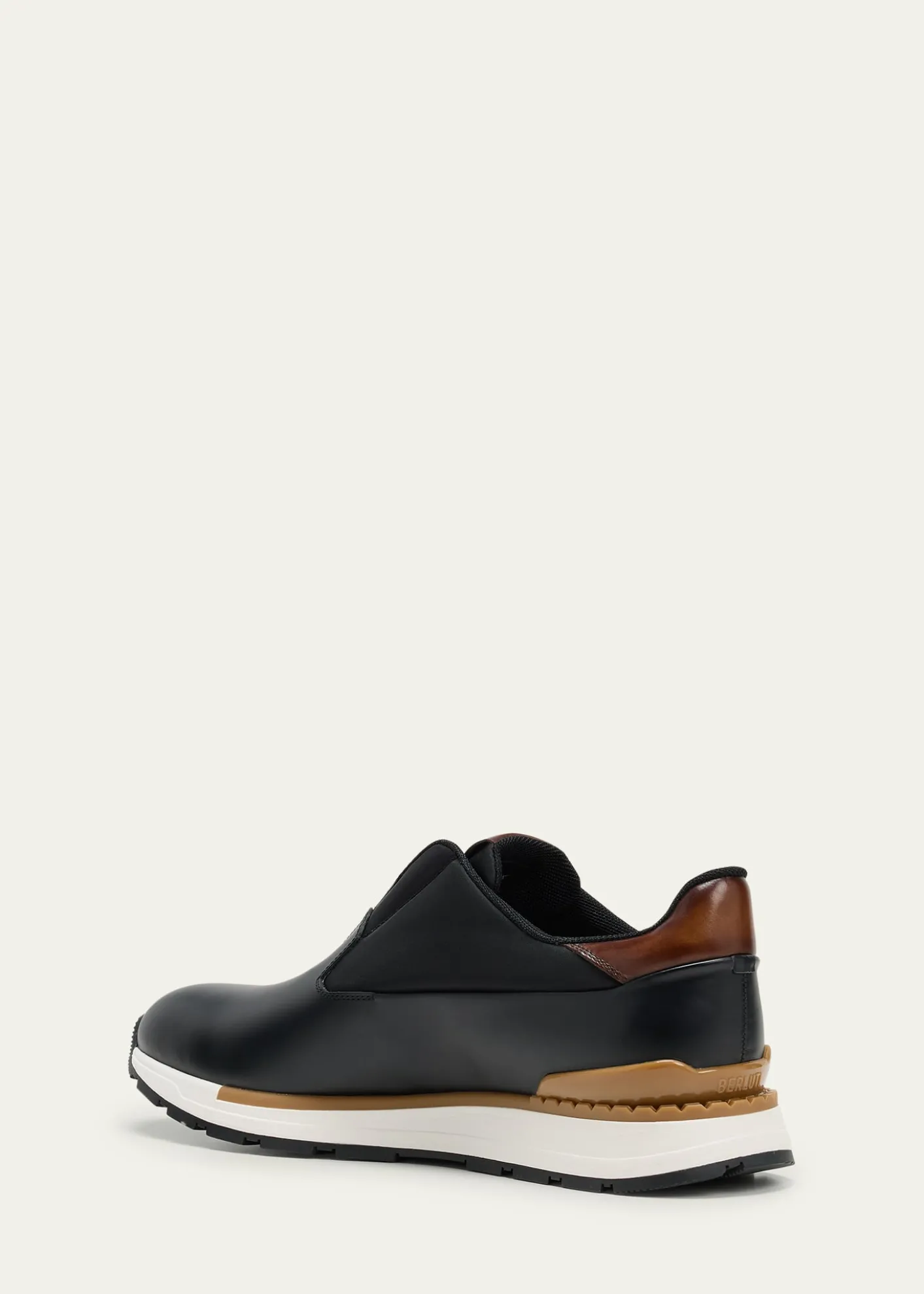 BerlutiMen's Fast Track Leather Low-Top Sneakers