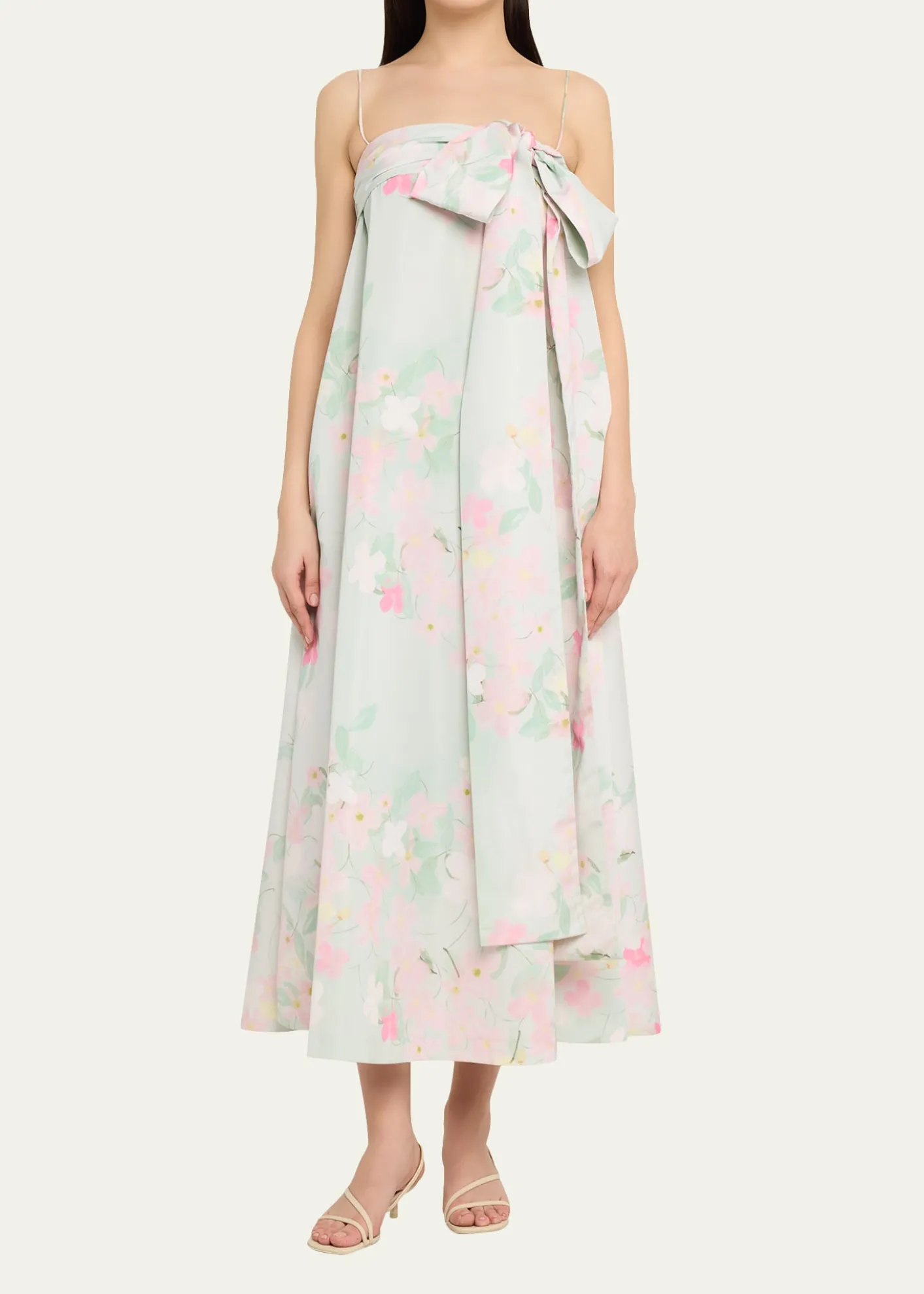 BERNADETTEBailey Bow Babydoll Midi Dress