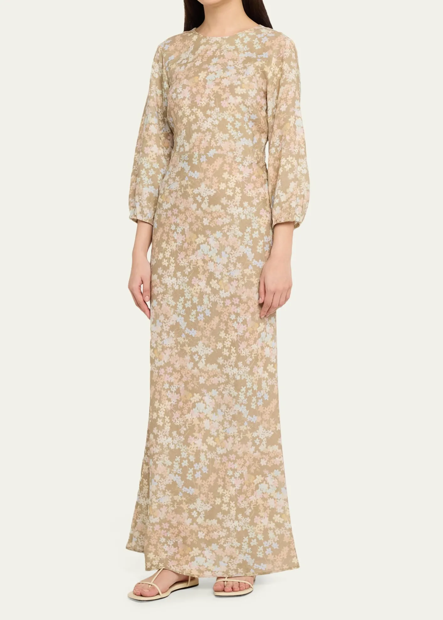 BERNADETTEBerna Floral Linen Maxi Dress