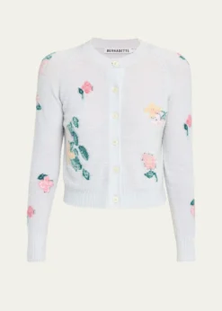 BERNADETTEClemente Floral Crewneck Cardigan
