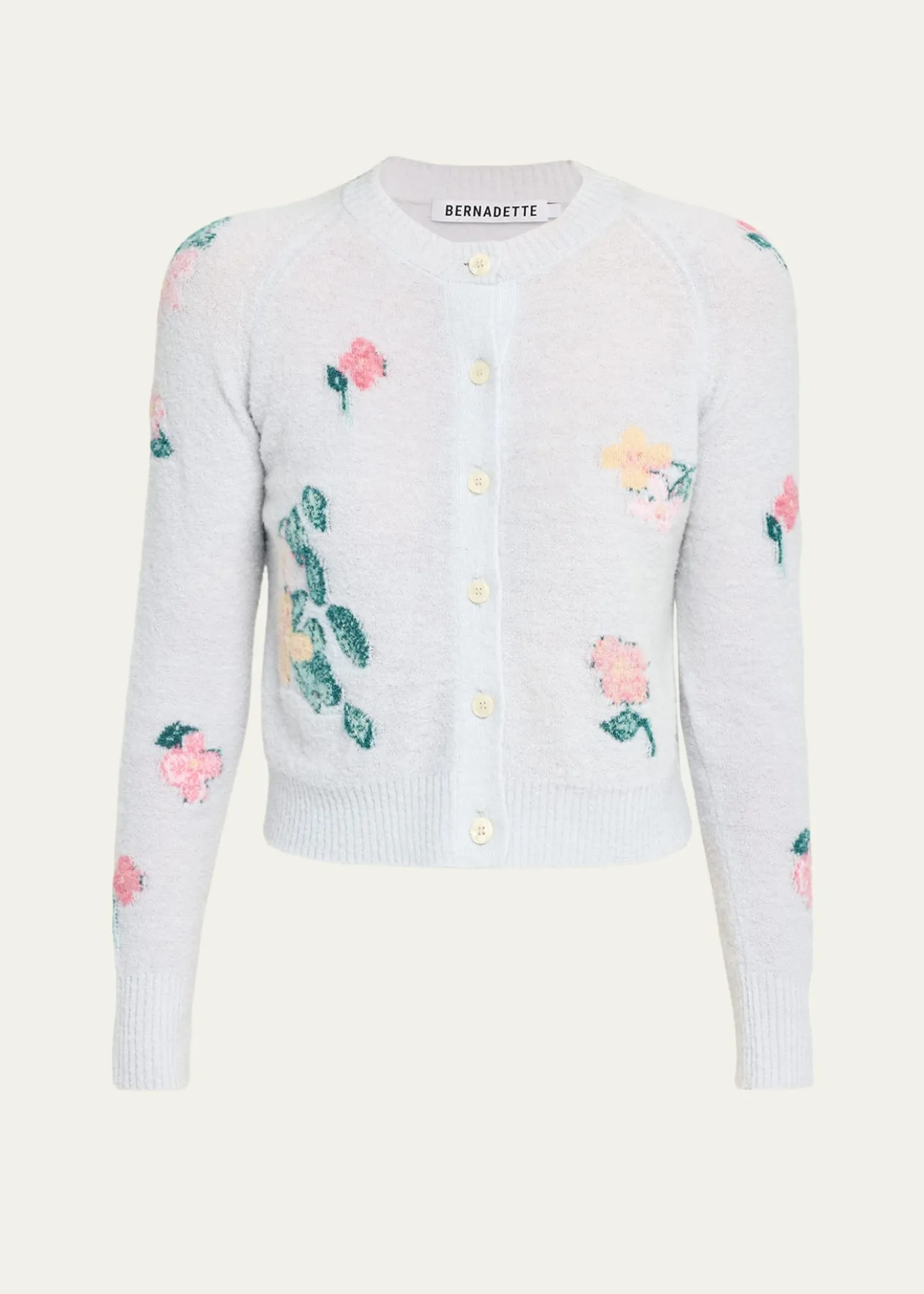BERNADETTEClemente Floral Crewneck Cardigan