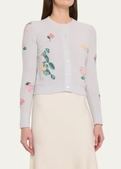 BERNADETTEClemente Floral Crewneck Cardigan