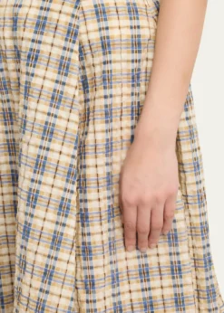 BERNADETTEKennedy Check Seersucker Midi Skirt