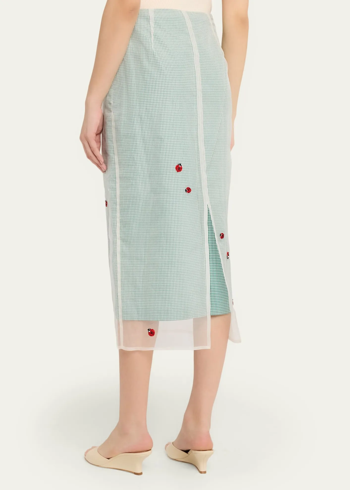 BERNADETTERoxane Lady Bug Layered Midi Skirt