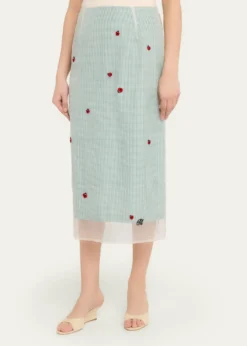 BERNADETTERoxane Lady Bug Layered Midi Skirt