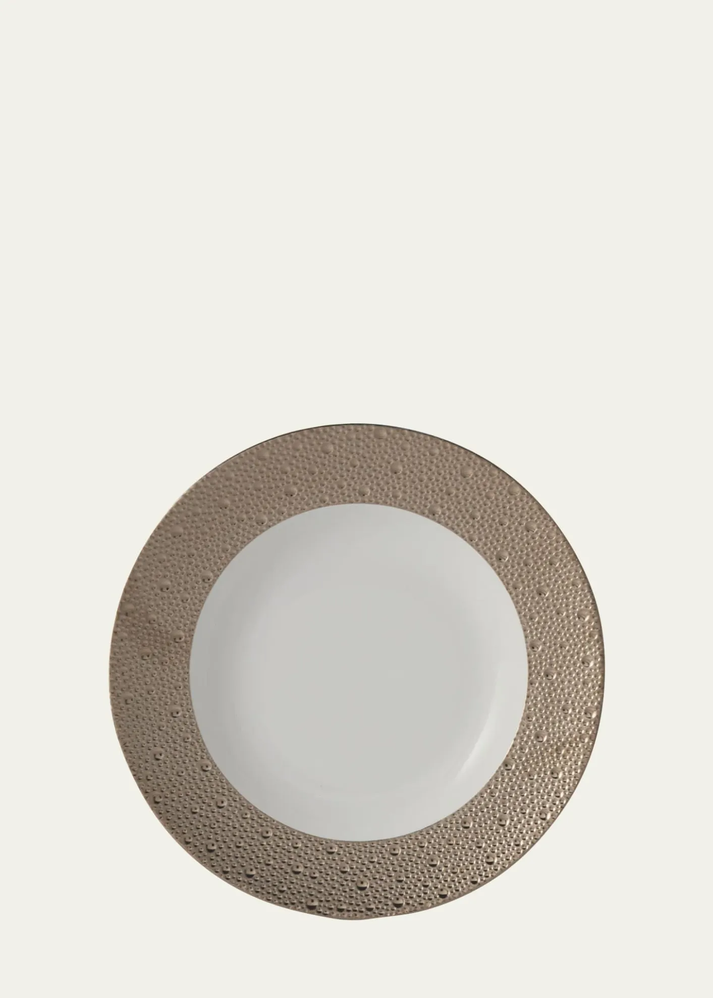 BernardaudEcume Platinum Rim Soup Plate, 9"