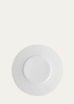 BernardaudEcume White Dinner Plate