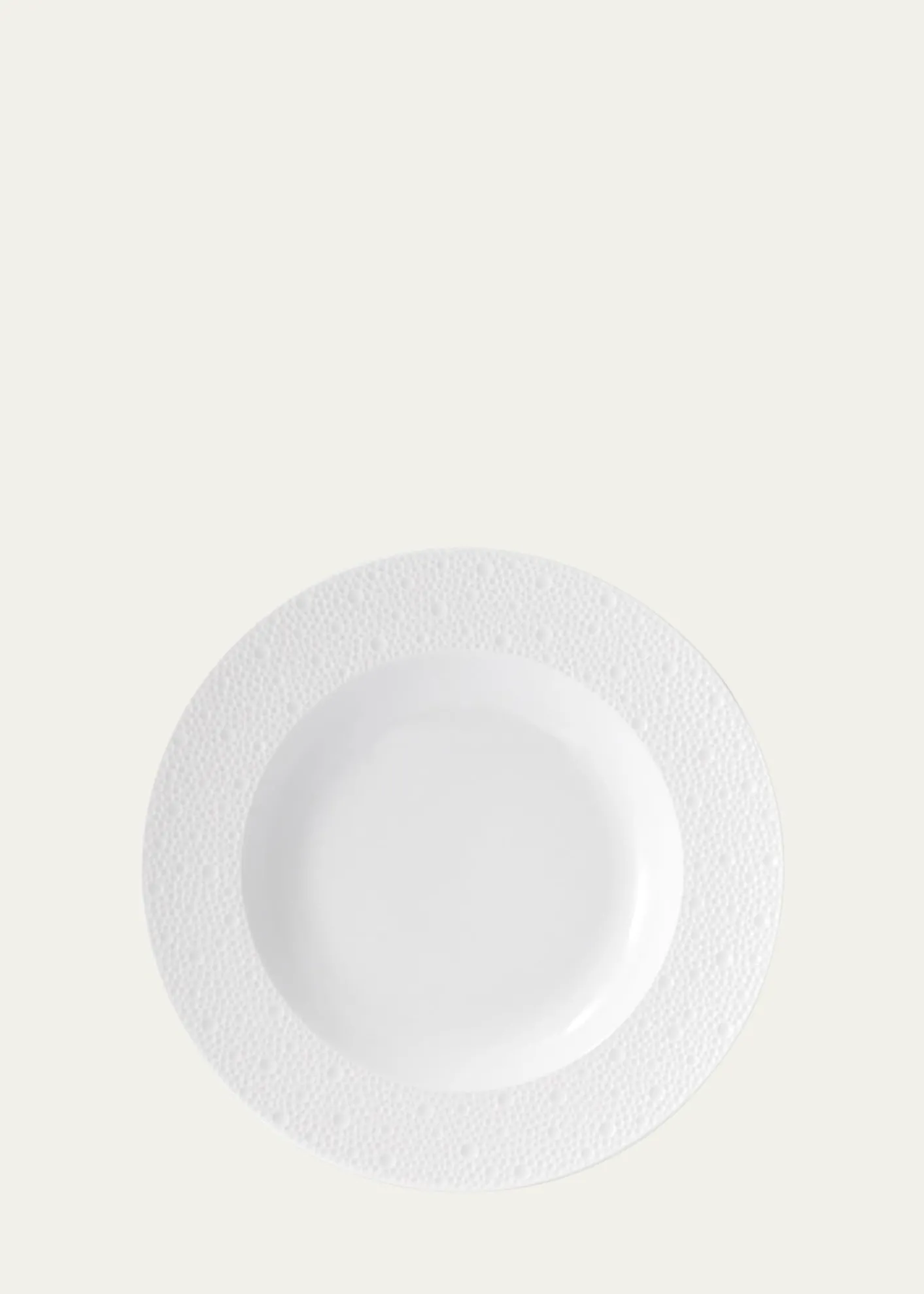BernardaudEcume White Rim Soup Bowl