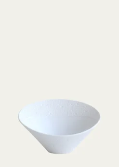 BernardaudEcume White Salad Bowl
