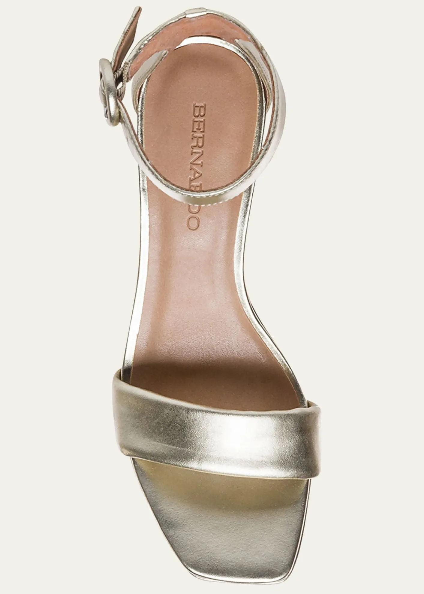 BernardoCarla Metallic Ankle-Strap Sandals