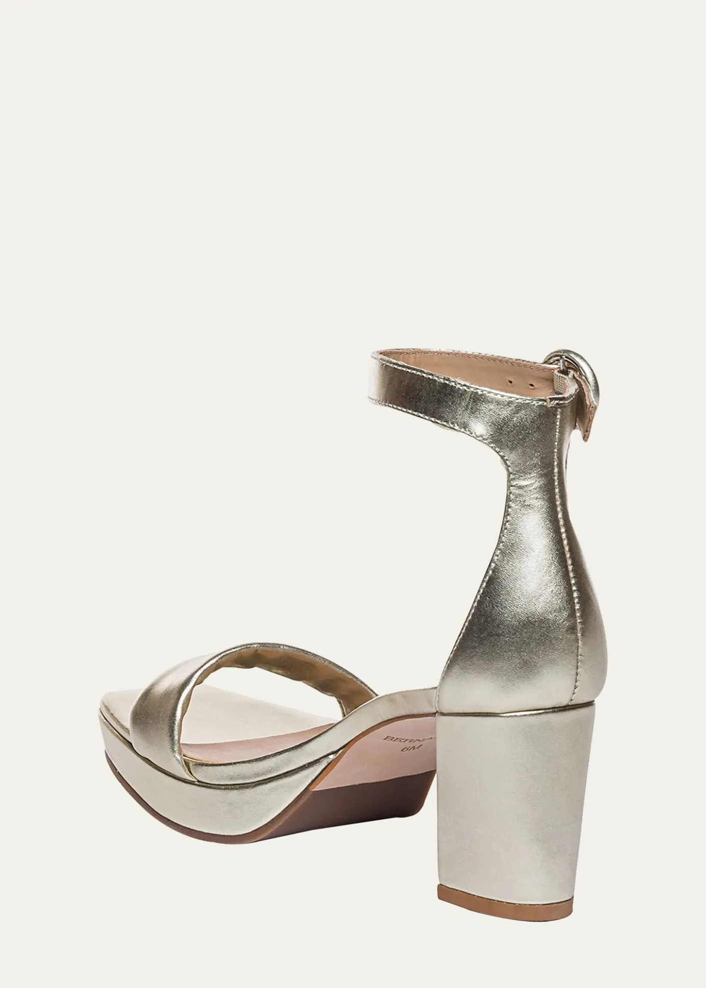 BernardoCarla Metallic Ankle-Strap Sandals