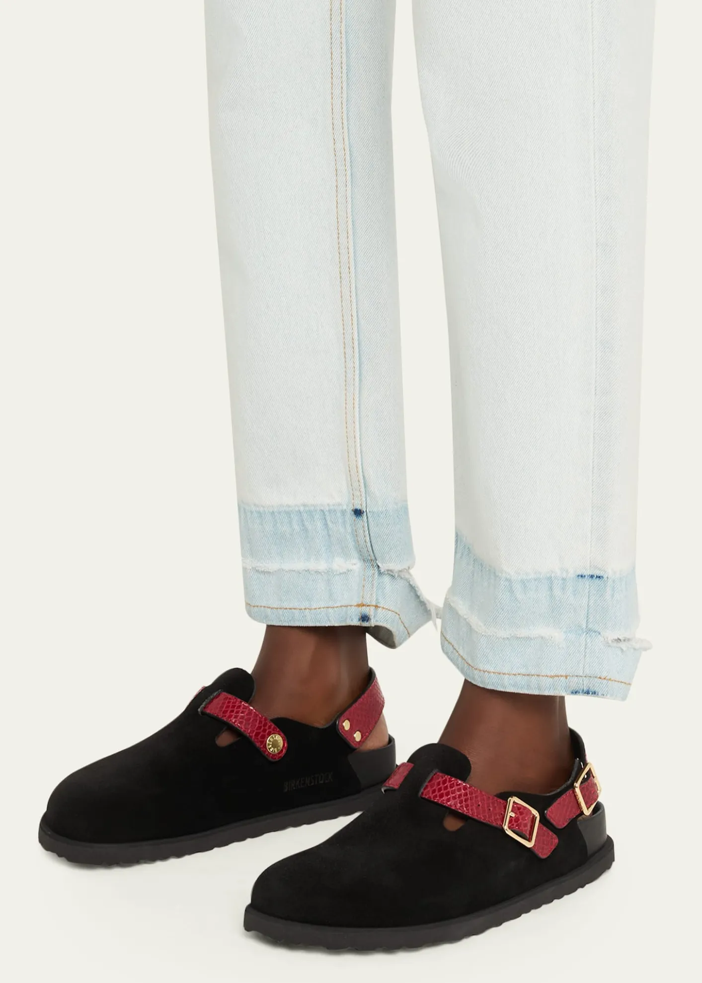 1774 BirkenstockTokio Cazador Mixed Leather Slingback Mules