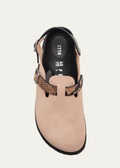 1774 BirkenstockTokio Mixed Leather Slingback Mules