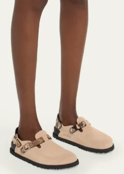 1774 BirkenstockTokio Mixed Leather Slingback Mules