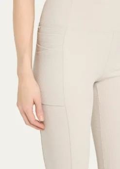 Blanc NoirDirectional Rib Bootcut Leggings
