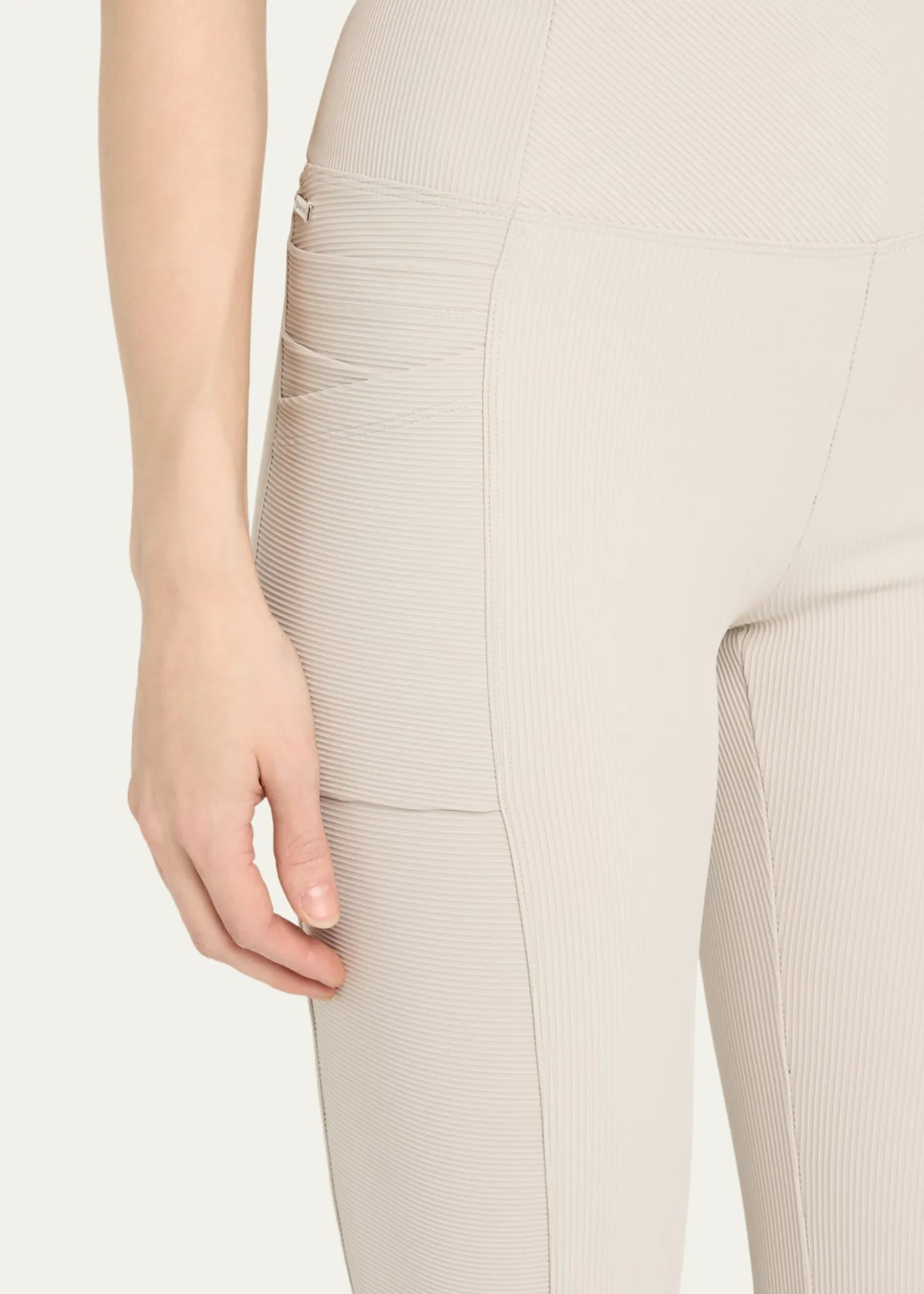 Blanc NoirDirectional Rib Bootcut Leggings